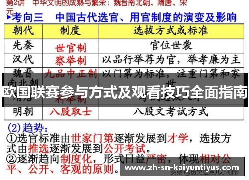 欧国联赛参与方式及观看技巧全面指南 欧国联赛参与方式及观看技巧全面指南